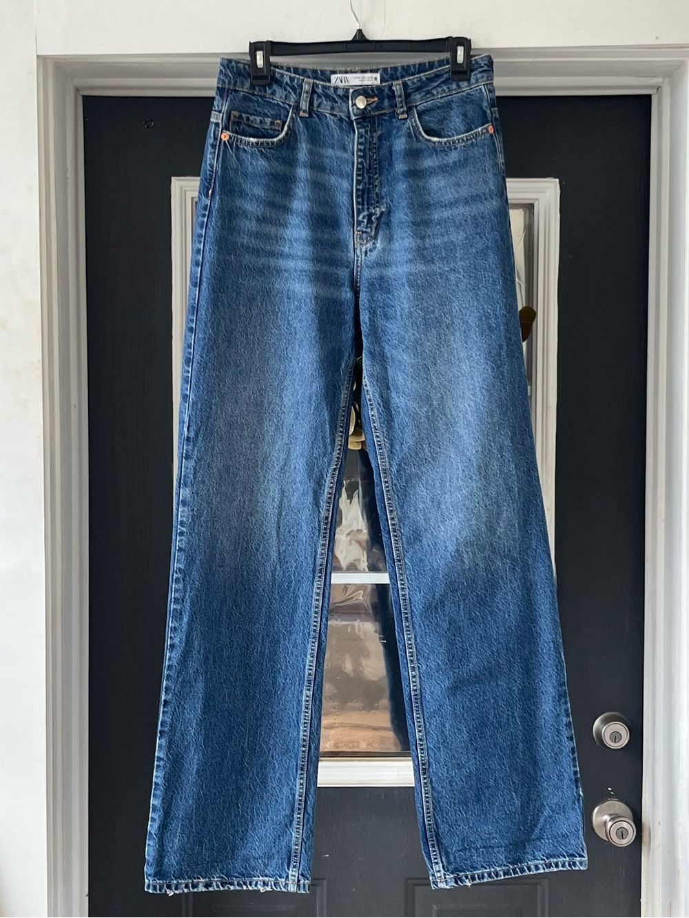 Zara loose straight leg jeans